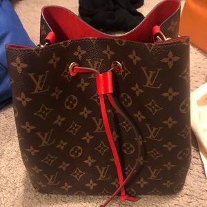 AUTHENTIC Louis Vuitton Neonoe in Red